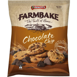 Arnotts Biscuits Farmbake Choc Chip Cookies
