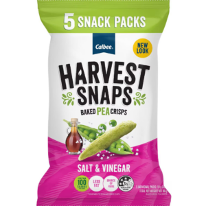 Calbee Harvest Pea Snaps 230gm  Salt Vinegar