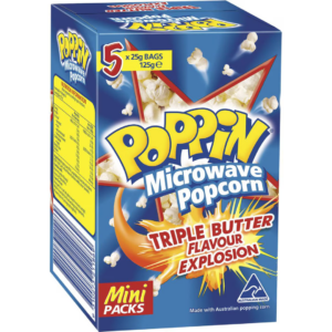 Uncle Toby's Microwave Poppin Popcorn 5 pack