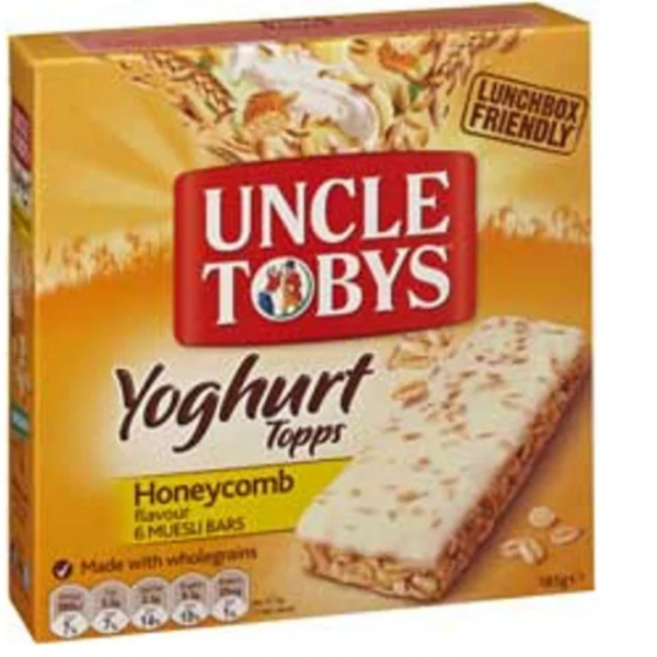 Uncle Toby's Yoghurt Topps Bar 185gm