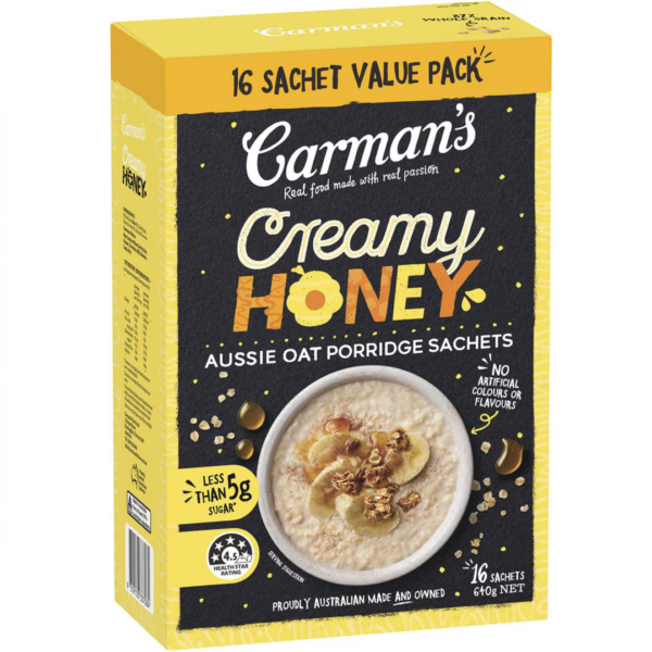 Carman' Porridge Sachets Honey