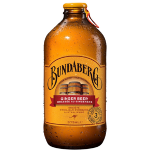 Bundaberg Ginger Beer 340m1 Glass Bottle Screw Cap CTN/24