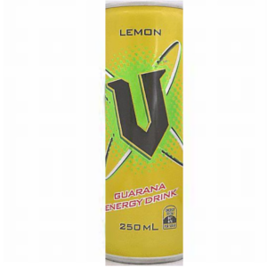 V Lemon Energy Drink 250ml Can CTN/24