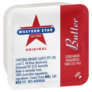 Western Star Butter Portion 8gm